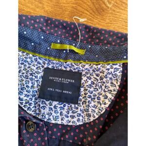 Denim & Flower by Ricky Singh men's short-sleeve button-front shirt